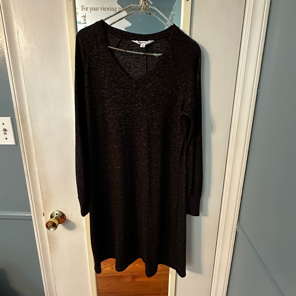 Market & Spruce Black Long Sleeve Dress